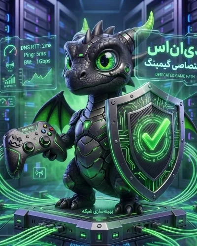 خرید DNS اختصاصی گیمینگ (تحویل آنی) | کاهش پینگ PS5 ،FC 27 و استیم